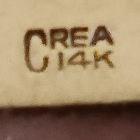 Vintage 14k Yellow Gold Crea "I'll Never Stop Loving You" Stop Sign Charm 3g - Picture 6 of 6